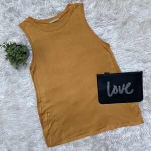 Active USA Sleeveless Top 💗 Mustard Yellow